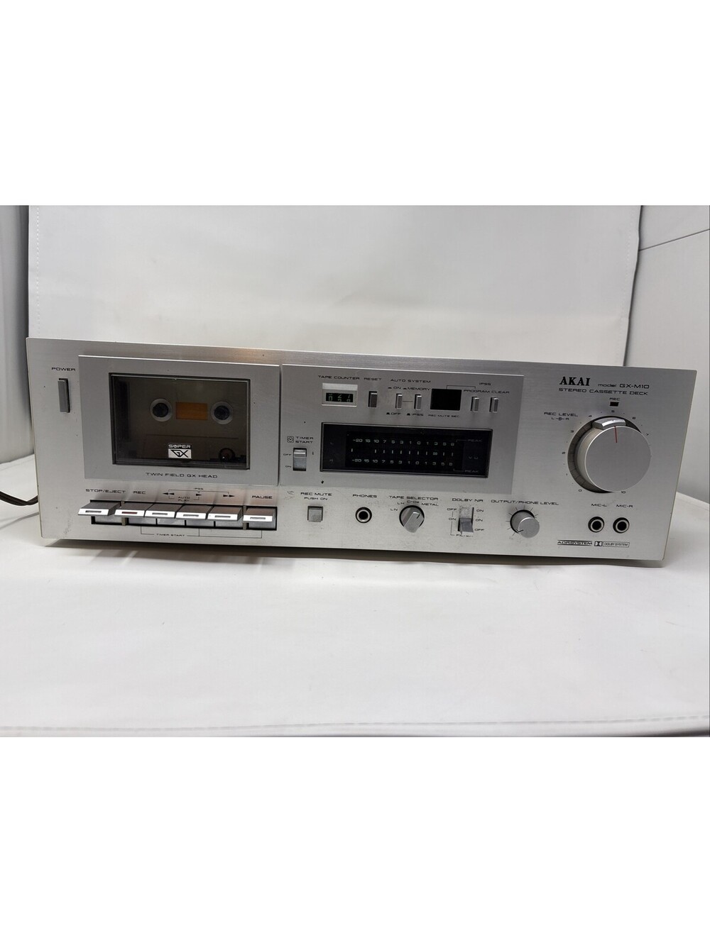 VTG AKAI GX-M10 Stereo Cassette Deck Twin Field GX Head Adrsystem Tested